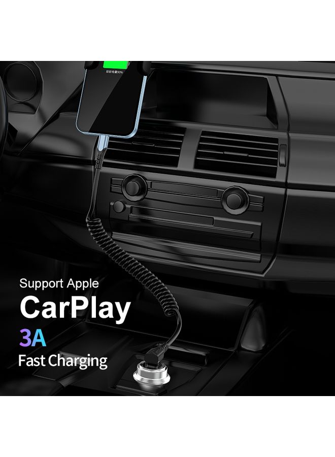 ENKAY PD 60W Type-C to Type-C 3A Elbow Expansion Spring Coiled Fast Chrging Data Cable, Length: 1.5m - Image 2