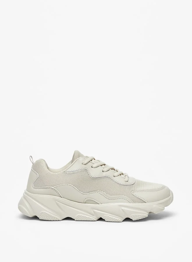 Oaklan by Shoexpress Textured Lace-Up Sports Shoes