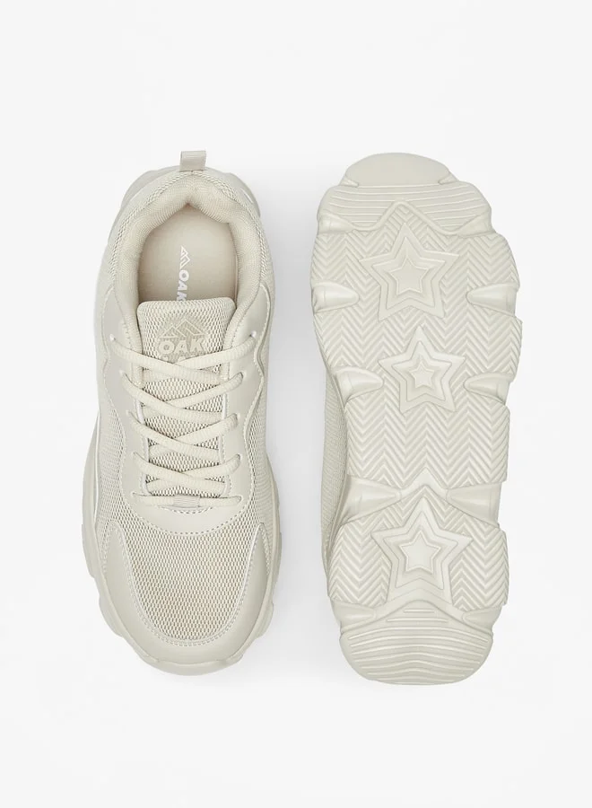 Oaklan by Shoexpress Textured Lace-Up Sports Shoes
