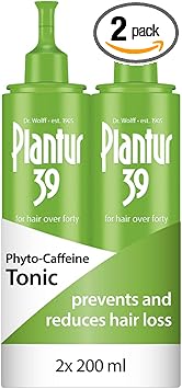 Plantur 39 Caffeine Tonic Prevents and Reduces Hair Loss 2x 200ml Support Hair Growth and Hair Thickening Women Hair Care Made in Germany - Image 1