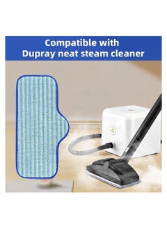 SYOSI 6 Pcs Microfiber Steam Mop Pad for Dupray Neat Steam Cleaner Reusable and Machine Washable Designed for Multiple Surfaces Effectively Clean Hardwood Tile Stone Floors  - Image 2