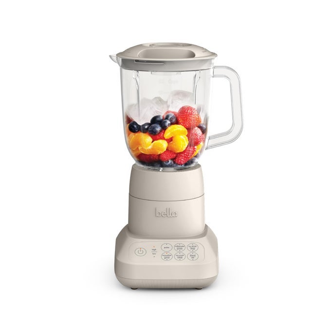 10 SPEED COUNTERTOP BLENDER JUICER SMOOTHIE MAKER FITSANYWHERE KITCHENWARE SLIM FLIP STORE DESIGN DISHWASHER SAFE 48OZ CAPACITY PITCHER LID STAINLESS STEEL BLADE 450 WATT OATMILK