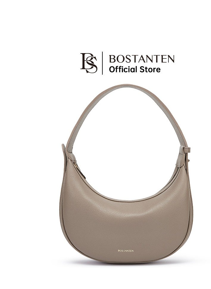 Bostanten Bostanten 3-in-1 Moon Bag | Convertible Crossbody, Shoulder & Handbag | Premium Vegan Leather | Apricot Color | Stylish & Versatile for Everyday Use  - Image 4