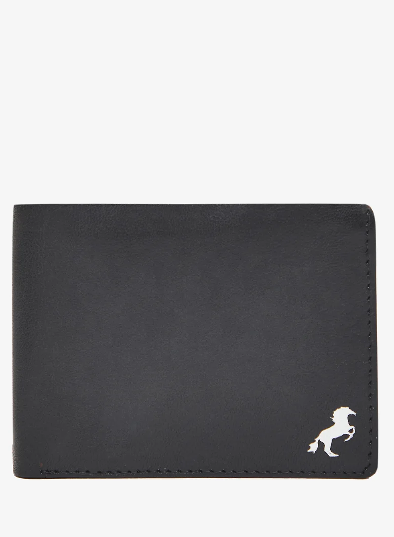 روبرت وود محافظ جلدية قابلة للطي بشعار حصان