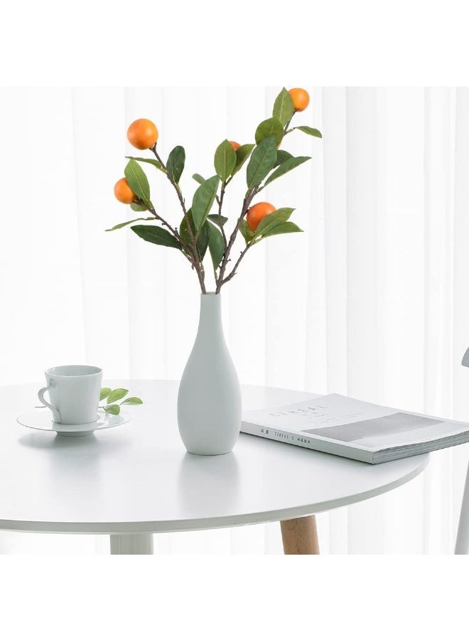 LATIFA 1 Stem Artificial Orange Branch, Lifelike Simulation Fruit Plant for Home Decor, 65cm - Image 1
