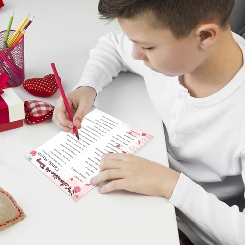 MLOLM 104Pcs Valentines Party Games Card Valentines Word Search Word Scramble Classroom Party Game for Home Activities - Image 5