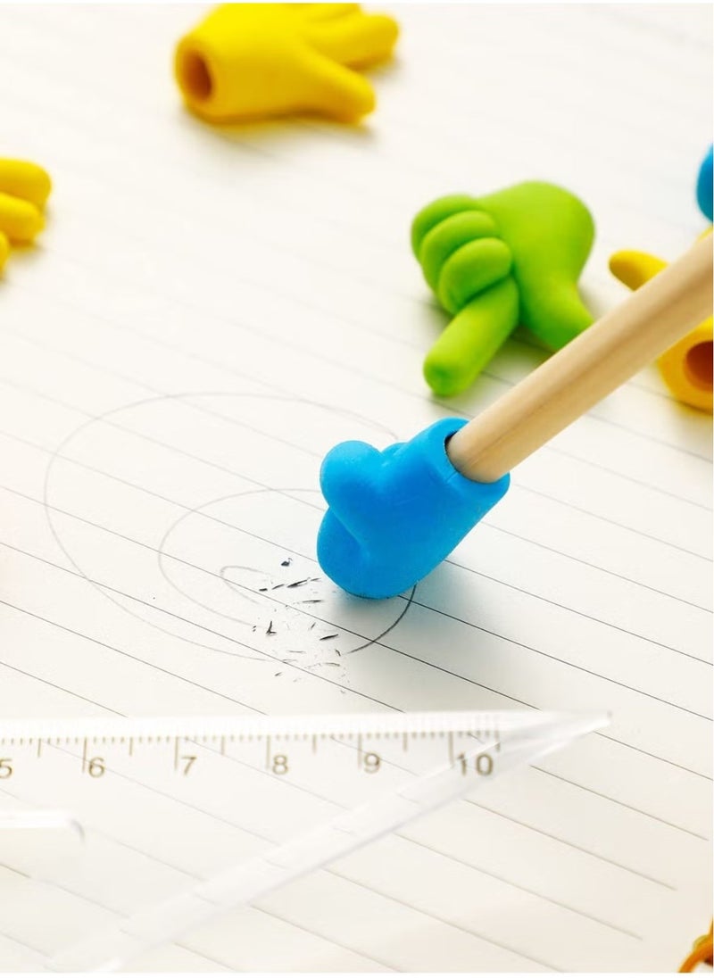 GMORO 30PCS Pencil Erasers, Rubber Pencil Top Erasers Funny Pencil Eraser Toppers Rock Paper Scissors Erasers Pencil Top Erasers Cap Studying Supplies for Kids Students Teachers  - Image 5