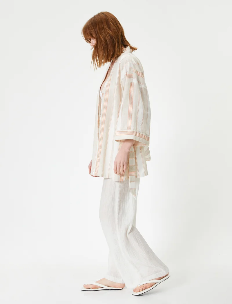KOTON Belted Relax Fit Kimono