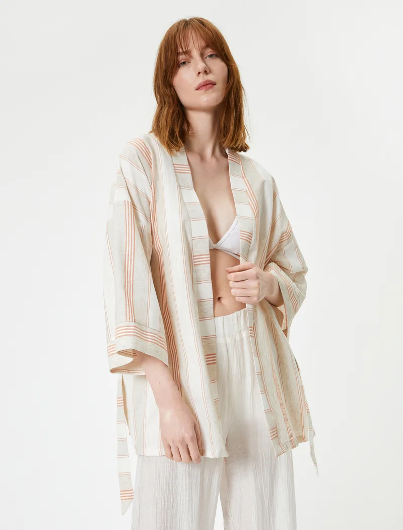 KOTON Belted Relax Fit Kimono
