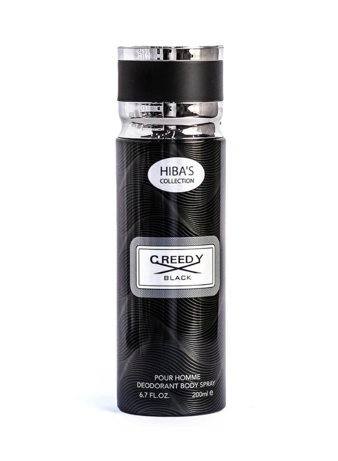 هيبا'ز كوليكشن كريدي بلاك بور أوم مزيل العرق بخاخ الجسم 6.7 أونصة سائلة. 200 مل - Image 1