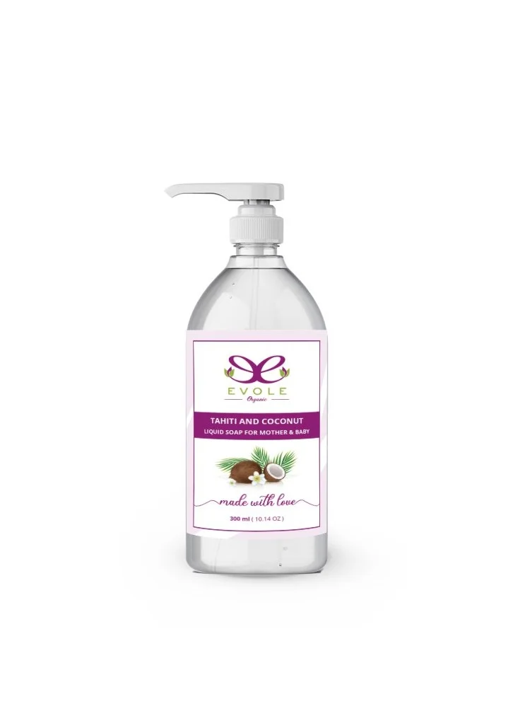 EVOLE ُEVOLE Liquid Soap For Mother and Baby Tahiti Coconut 300 ml