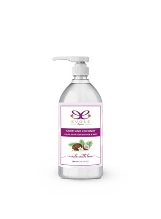 ُEVOLE Liquid Soap For Mother and Baby Tahiti Coconut 300 ml - pzsku/ZDD0F23AB9AB7F7C3EC84Z/45/_/1724503310/6bda14c3-c3cb-4b46-8339-3f387bc17f90
