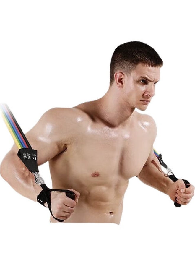 Calliven Resistance Band, Elastic Rope, Door-Mounted Back Opener, Fitness Equipment, Elastic Band, Pull-Up Device, Home Stretching, 120 Pounds + Handle - Image 3
