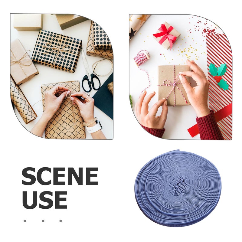 10 ملم شريط مخمل من جانب واحد 10 ياردة رقيق DIY حرفي هدية تغليف حزام لتزيين الحفلات - Image 4