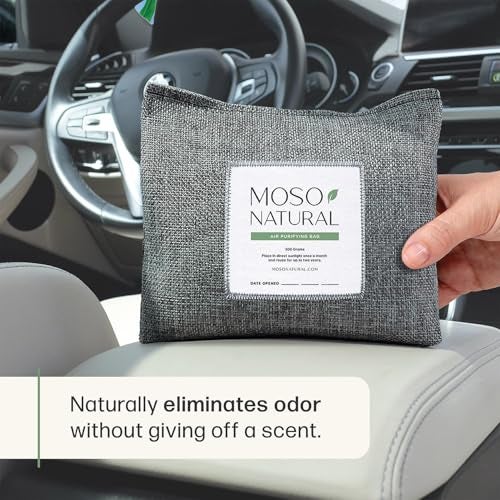 Moso Natural Charcoal Odor Absorber for Cars 300g Bamboo Charcoal Air Purifying Bag Unscented Odor Eliminator Lasts Up to 2 Years HGTV Editors Pick - Image 3