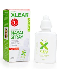 Xlear Xlear Nasal Spray, Natural Saline Nasal Spray with Xylitol, Nose Moisturizer for Kids and Adults, 0.75 fl oz (Pack of 3) 