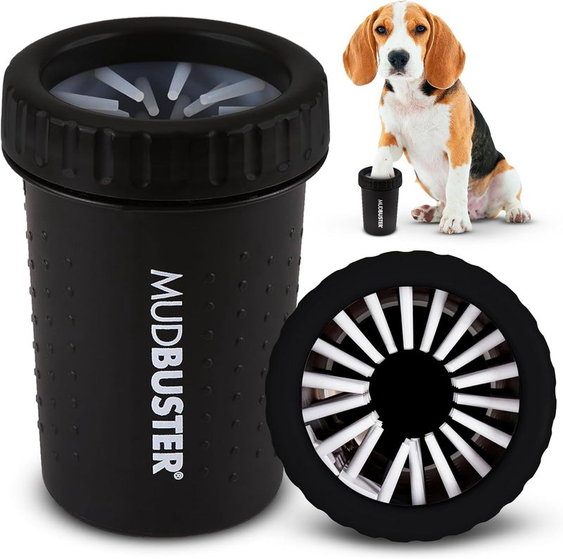 Dexas Medium Dog Paw Cleaner, Matte Black - Premium Quality Pet Supplies and Dog Accessories - Easy to Use and Clean MudBuster for Dogs - Patented Product - BPA Free - Image 1