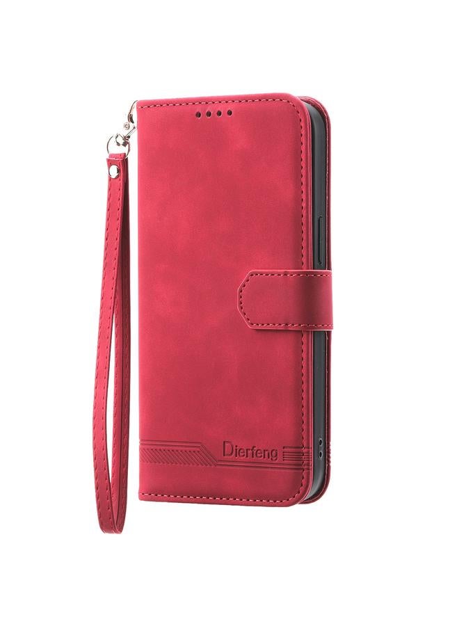 اس-توب جراب لهاتف Samsung Galaxy A12 5G Dierfeng Dream Line TPU + جراب هاتف من جلد البولي يوريثان - Image 2