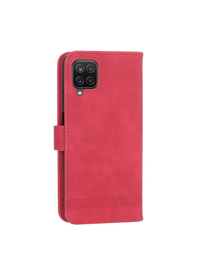 اس-توب جراب لهاتف Samsung Galaxy A12 5G Dierfeng Dream Line TPU + جراب هاتف من جلد البولي يوريثان - Image 3