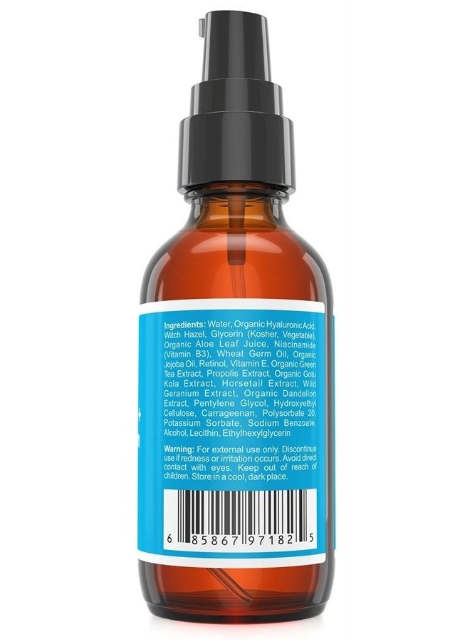 QRxLabs 5% نياسيناميد (فيتامين ب3) + سيروم الريتينول - علاج مضاد للشيخوخة وتقليل التجاعيد - يحارب ظهور حب الشباب ويخفف البقع والعيوب - يقلل من حجم المسام ويشد البشرة - زجاجة كبيرة 2 أونصة - Image 4