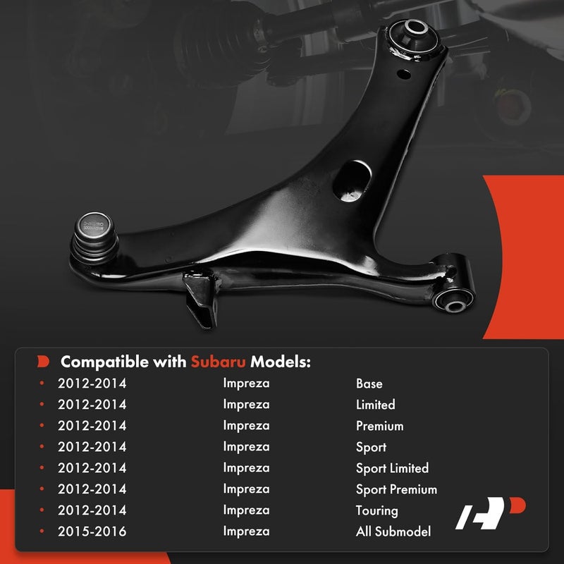 A-Premium Front Right Lower Control Arm for Subaru Impreza - Image 2