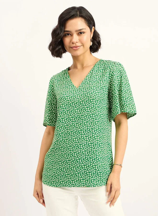 Salt Attire SALT ATTIRE Women Polka Dot Printed Crepe Top