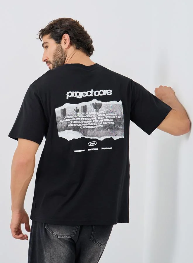 JACK & JONES Jack & Jones Graphic Print Crew Neck T-Shirt