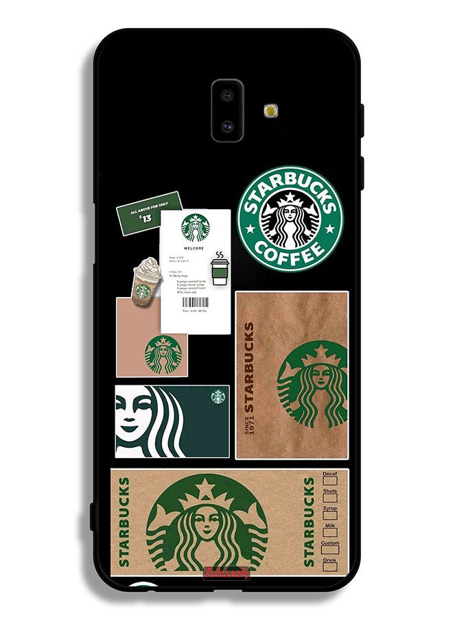 Tolwak - Samsung Galaxy J6 Plus Protective Case Cover Starbucks Sticker - Image 1