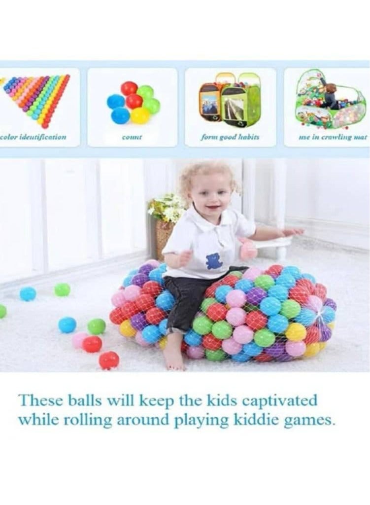 50-Piece Soft Ocean Pit Toy Balls Play Set Multicolored For Age Group 1+ Years 31.4x29x18cm  - Image 4