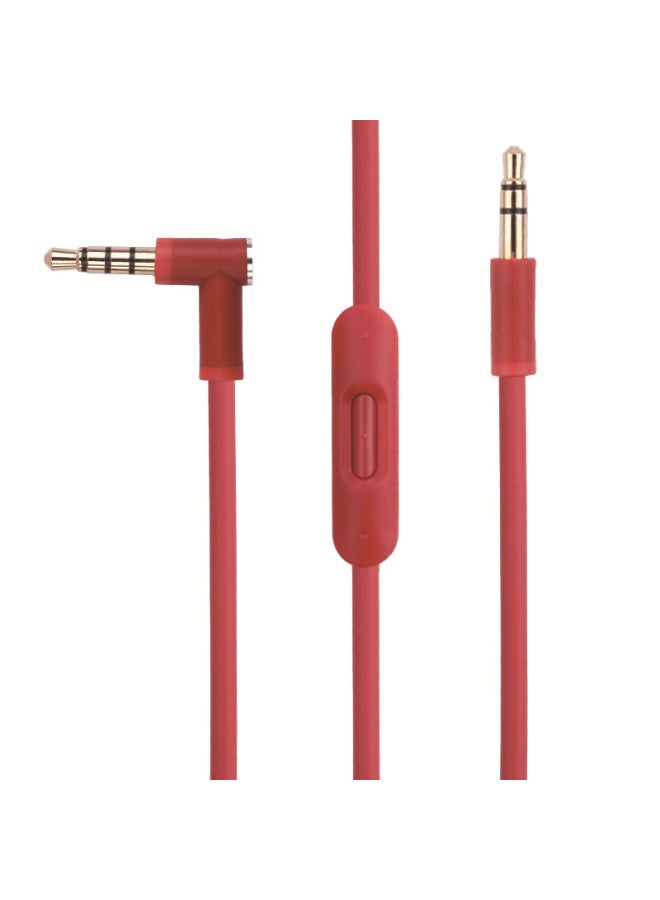 Solo2.0 3.0 Magic Tone Band Wheat Band Plus And Subtract Mi Wire-controlled Earphone Line 3.5 Male-to-Male Headphone Audio Line-Color:Red - Image 1