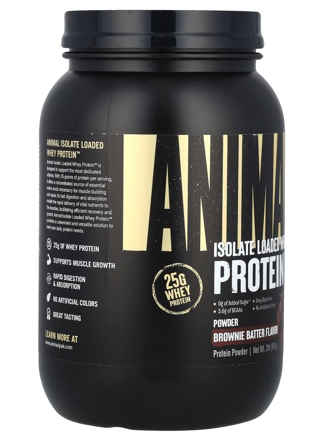 ANIMAL Isolated Loaded Whey Protein™ Brownie Batter 2 lb (907 g) - Image 2