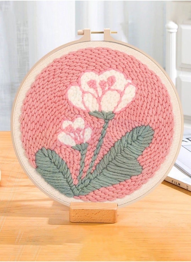 Generic Punch Needle Embroidery Kit for Beginner, Embroidery Starter Kit with Punch Needle Set, Yarns  - Image 1