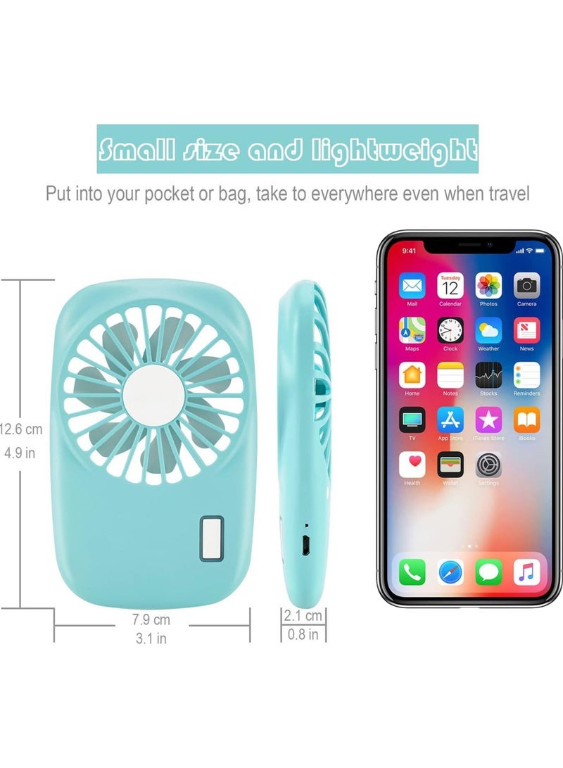 Captaintech Fan Mini Fan Powerful Small Personal Portable Fan Speed Adjustable USB Rechargeable Cooling for Kids Girls Boys Woman Home Office Travel - Image 2