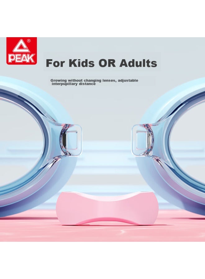 Peak Children's Swimming Goggles, Clear Lens, For Boys And Girls, Professional Waterproof Anti-fog High-definition, For Bathing And Diving, 02 Pink - Image 4