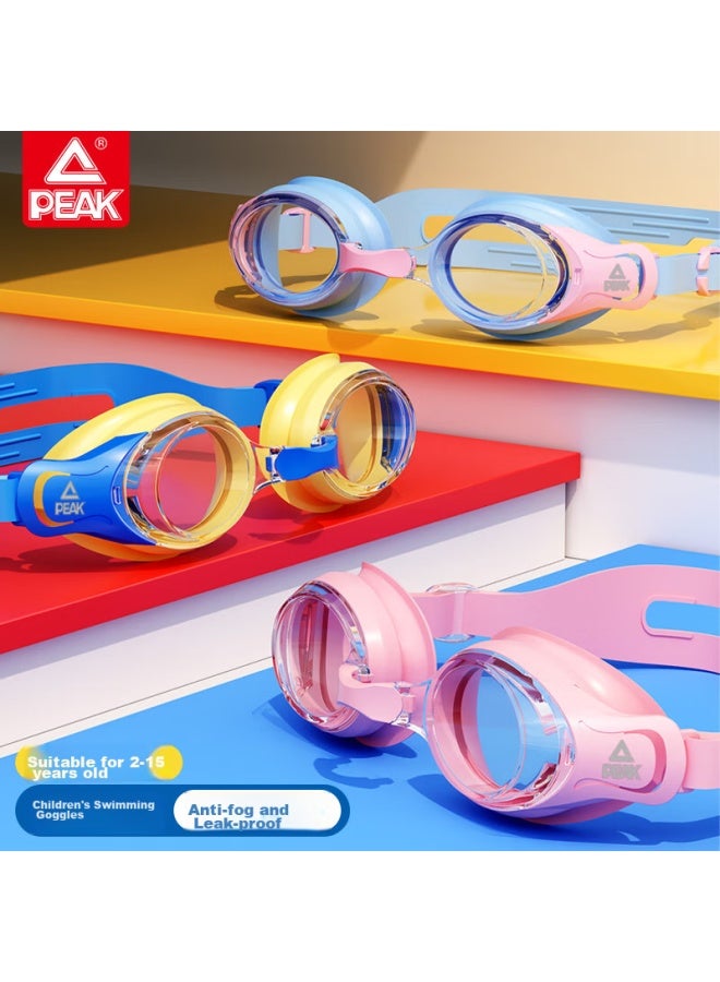 Peak Children's Swimming Goggles, Clear Lens, For Boys And Girls, Professional Waterproof Anti-fog High-definition, For Bathing And Diving, 02 Pink - Image 2
