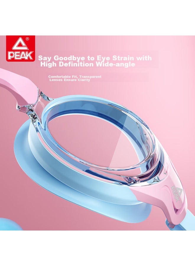 Peak Children's Swimming Goggles, Clear Lens, For Boys And Girls, Professional Waterproof Anti-fog High-definition, For Bathing And Diving, 02 Pink - Image 3