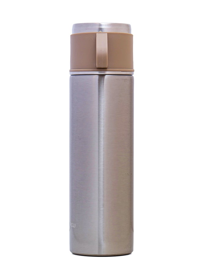 HYDROBREW Double Wall Insulated Tumbler Vacuum Flask With 2 X 150 ML Cup - Ivory - Image 3