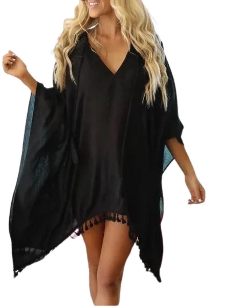 بلوزة نسائى من الشيفون مزينة ببلابل - Image 1