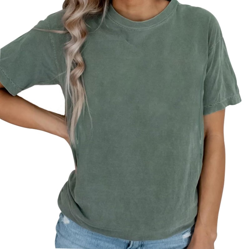 AEARGIV Women Maternity Shirt Comfort Breastfeeding Nursing Friendly Zip Tshirt Causal Mama's Boobery Always On Tap Tops Blouse(L,Green 1) - Image 4