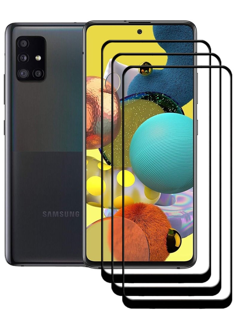ACLIX 3 Pieces Antistatic ESD Dustproof Premium Quality High Definition Tempered Glass Screen Protector Designed For Samsung Galaxy A51 - Image 1