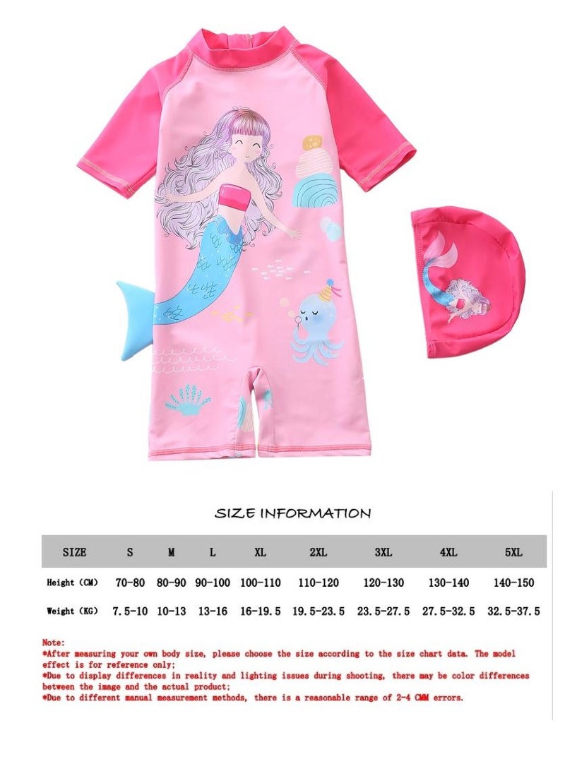 Y&D 2 piece children's swimsuit girl baby one piece surfing suit baby swimming pool girl swimsuit 90-100 cm - Image 3