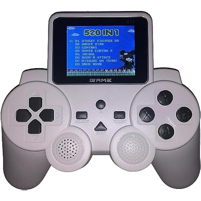 520 IN 1 CLASSIC GAMES 2PLAYER CONTROLLER GAMEPAD|ORIGINAL|,TV OUTPUT SUPPORTED,REVIEW CHILDHOOD MEMORIES,HIGH DEFINITION COLOR SCREEN,RECHARGEABLE 1020MAH BATTERY CAPACITY 6-7 HOURS. - Image 1