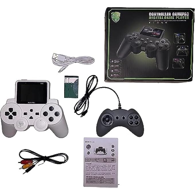 520 IN 1 CLASSIC GAMES 2PLAYER CONTROLLER GAMEPAD|ORIGINAL|,TV OUTPUT SUPPORTED,REVIEW CHILDHOOD MEMORIES,HIGH DEFINITION COLOR SCREEN,RECHARGEABLE 1020MAH BATTERY CAPACITY 6-7 HOURS. - Image 4
