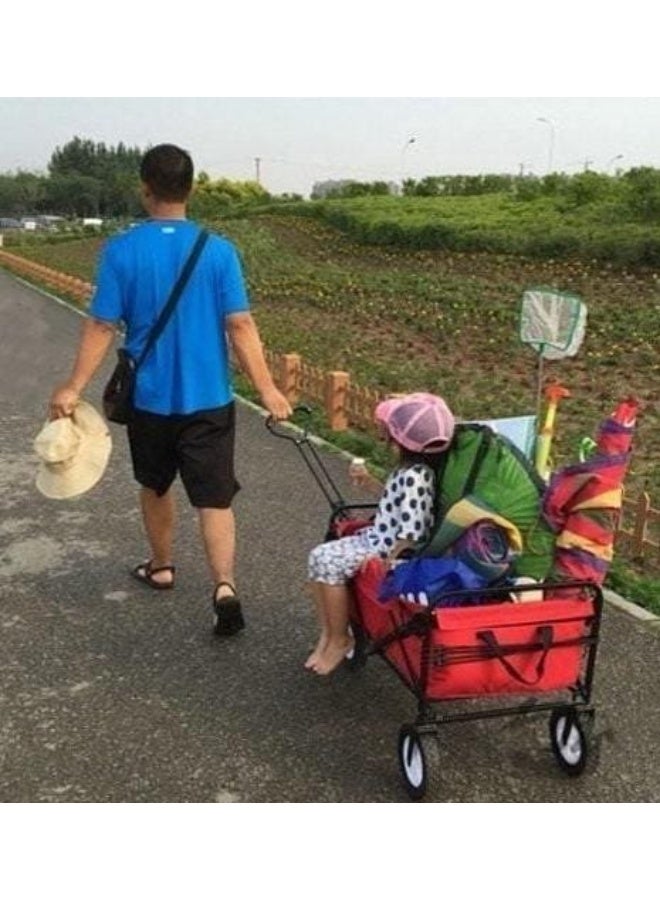 عربة قابلة للطي، عربة تخييم قابلة للطي، عربة متعددة الاستخدامات شديدة التحمل. - Image 5