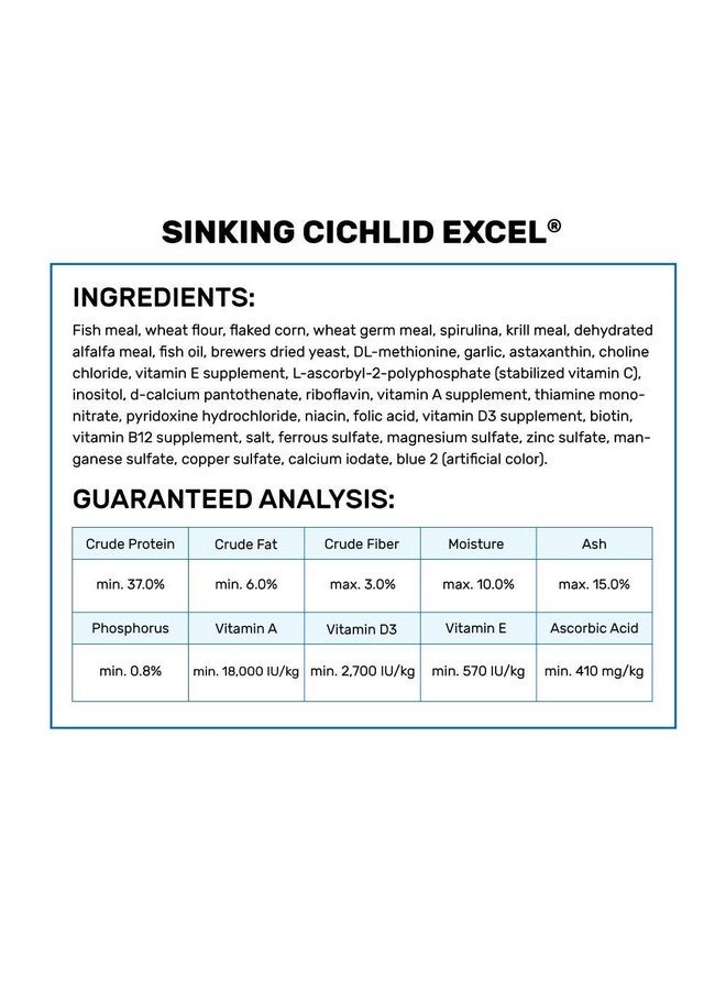 Hikari هikari سابح سيكلد إكسل (جديد) | 100 جرام، لجميع مراحل الحياة، حبيبات، سمك - Image 4