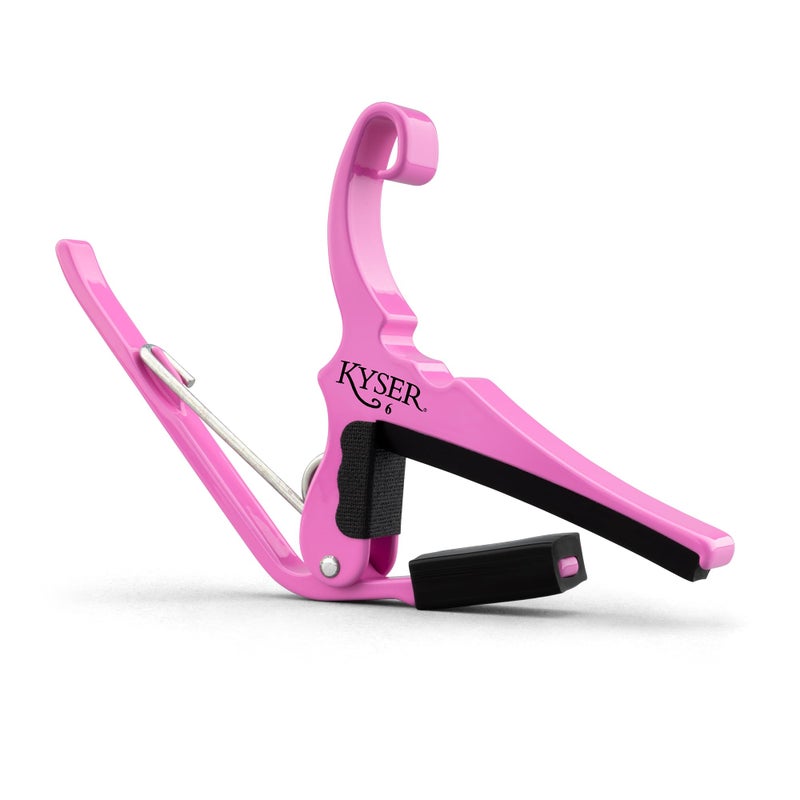 Kyser Musical Products Quick-Change Guitar Capo, KG6PRA, Pink Revival - For 6-String Acoustic Guitars, Made in USA, Quality, Strong, Lightweight, Quick & Easy Key Changes, Innovative, Perfect Fit - Image 1