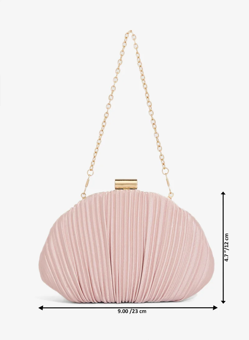 Khizana  Pleated Seashell Shaped Clutch for Women | Best Price UAE