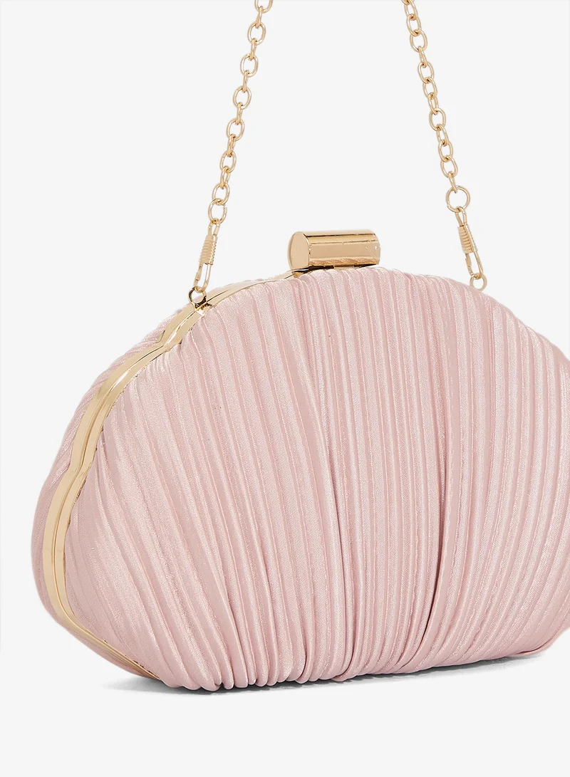 Khizana  Pleated Seashell Shaped Clutch for Women | Best Price UAE