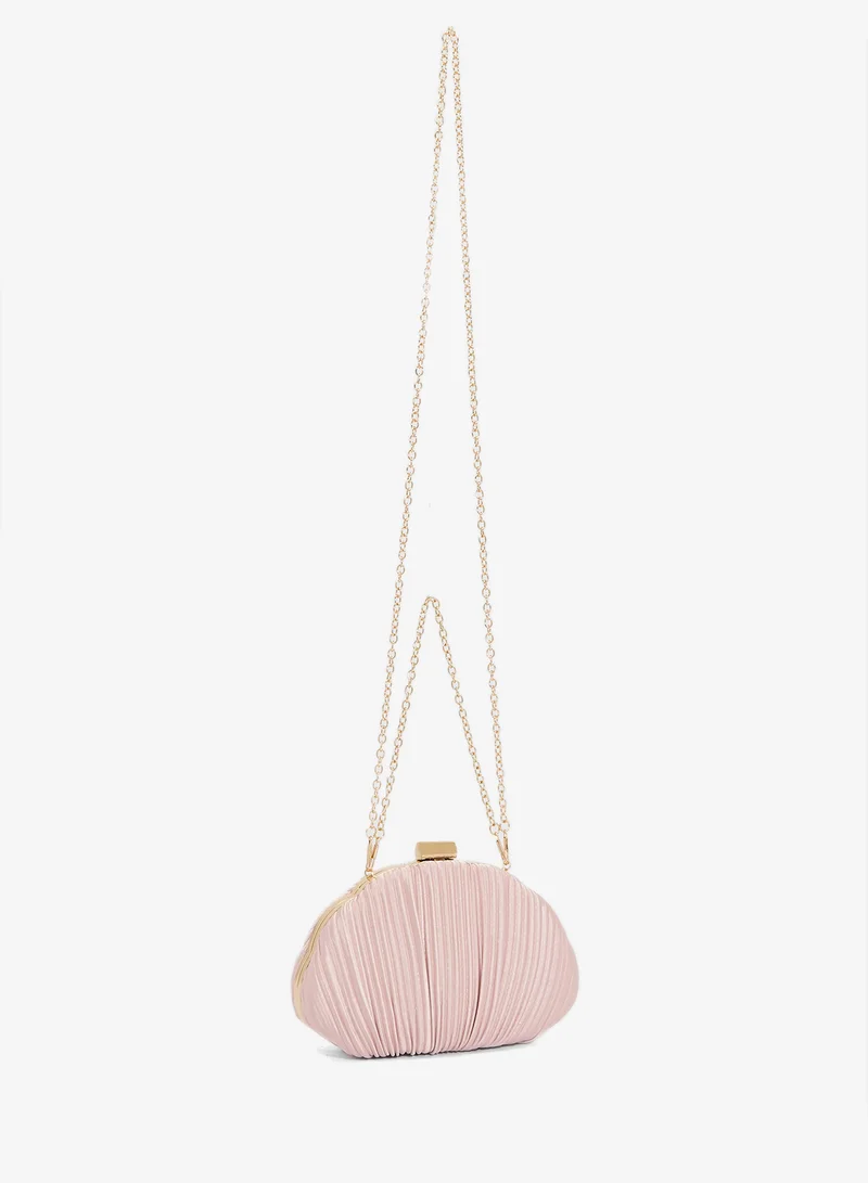 Khizana  Pleated Seashell Shaped Clutch for Women | Best Price UAE