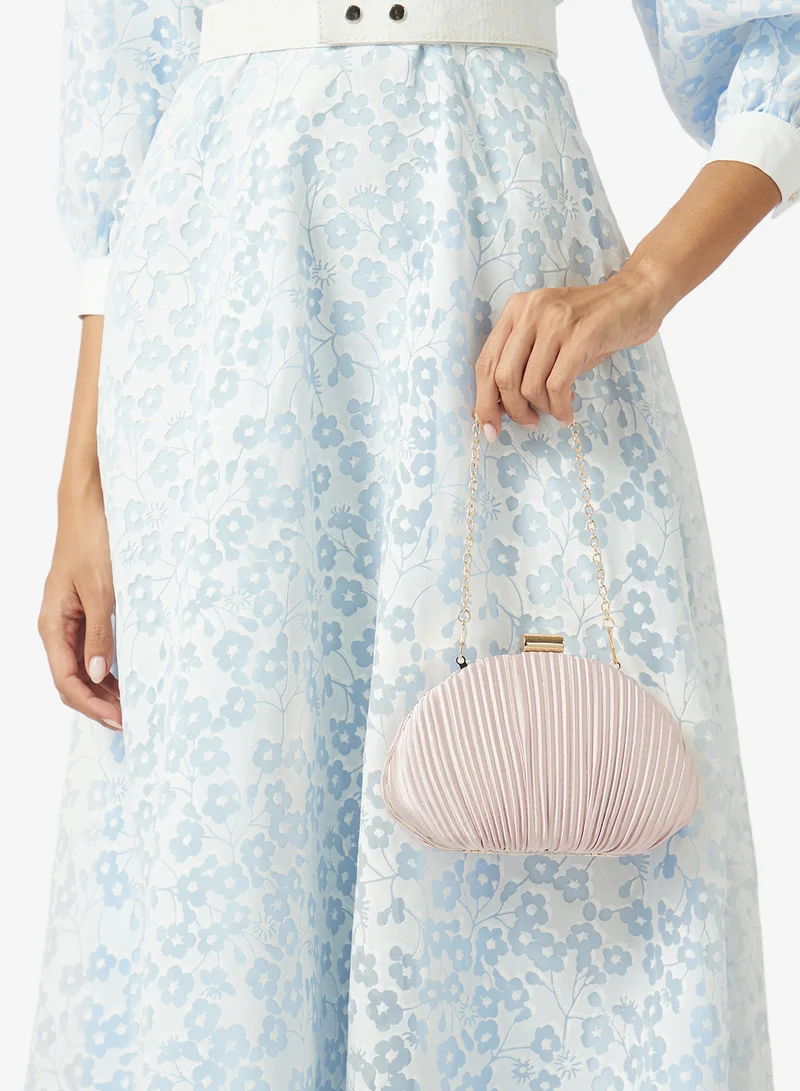 Khizana  Pleated Seashell Shaped Clutch for Women | Best Price UAE